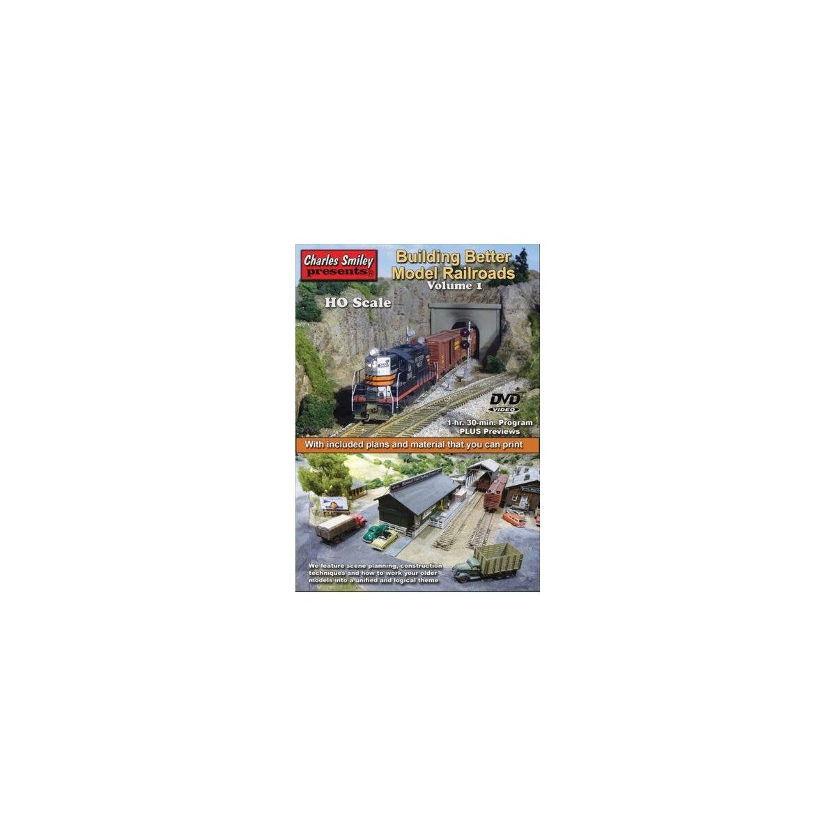 Build Better Model Railroads DVD -- Volume 1 (1 Hour, 30 Minutes), All Scales, CHARLES SMILEY VIDEOS 153