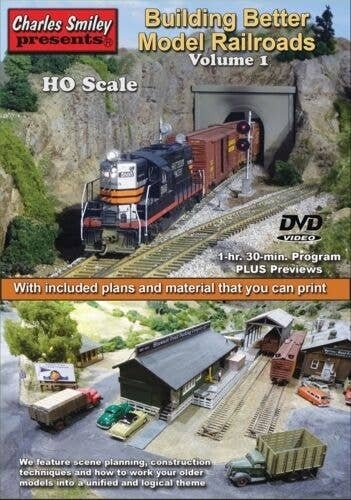 Build Better Model Railroads DVD -- Volume 1 (1 Hour, 30 Minutes), All Scales, CHARLES SMILEY VIDEOS 153