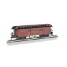 Old Time Wood Baggage with Round-End Clerestory Roof - Ready to Run -- Pennsylvania Railroad (Tuscan), HO, Bachmann Industries 1