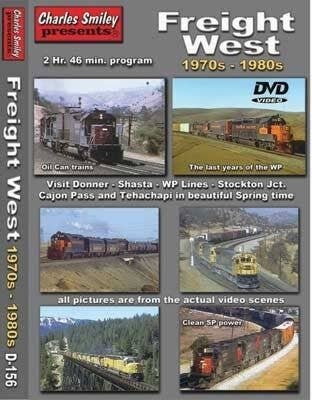 Freight West 1970s-1980s DVD -- 2 Hours, 46 Minutes, All Scales, CHARLES SMILEY VIDEOS 156