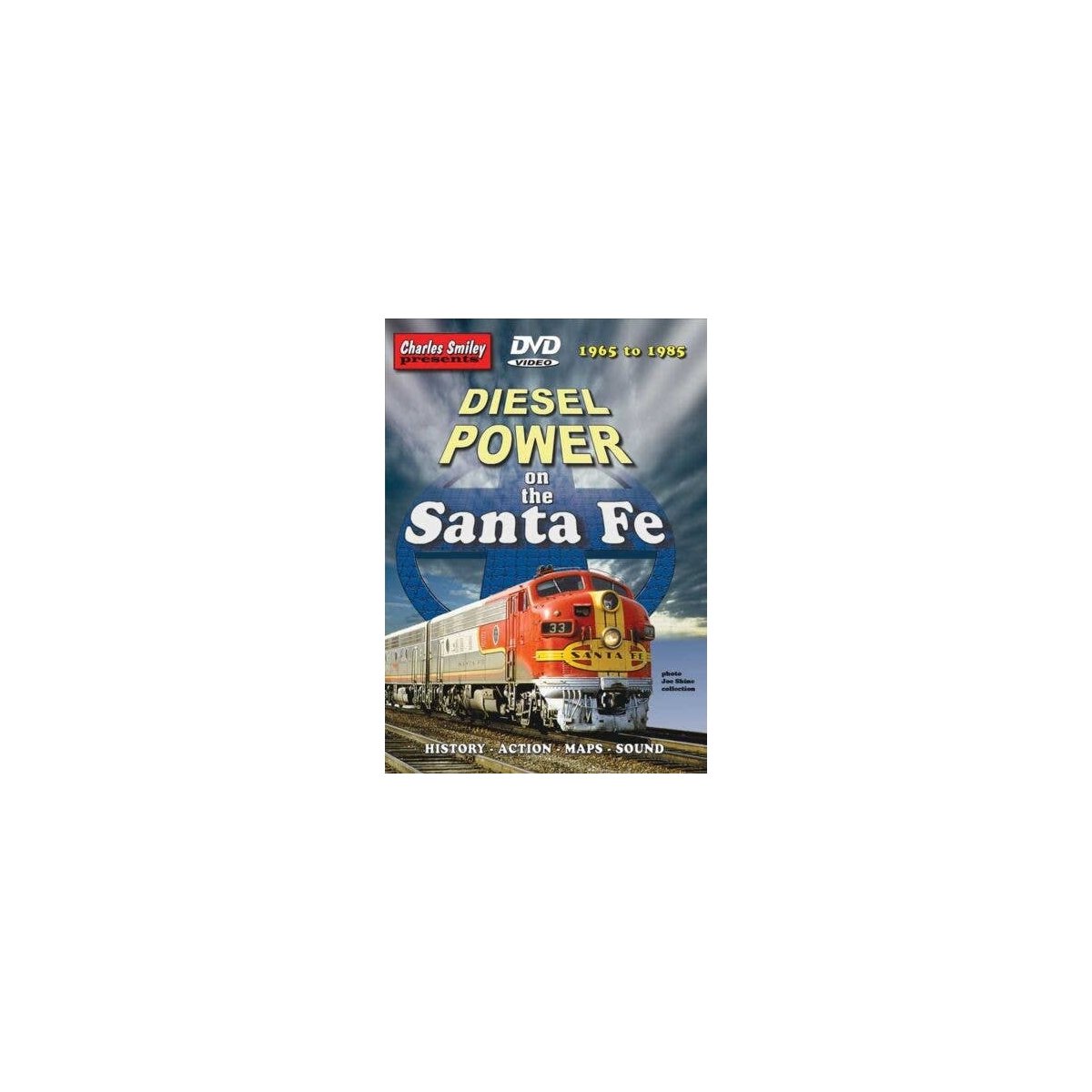 Diesel Power on the Santa Fe, 1965-1985 -- 1 Hour, 31 Minutes, All Scales, CHARLES SMILEY VIDEOS 117