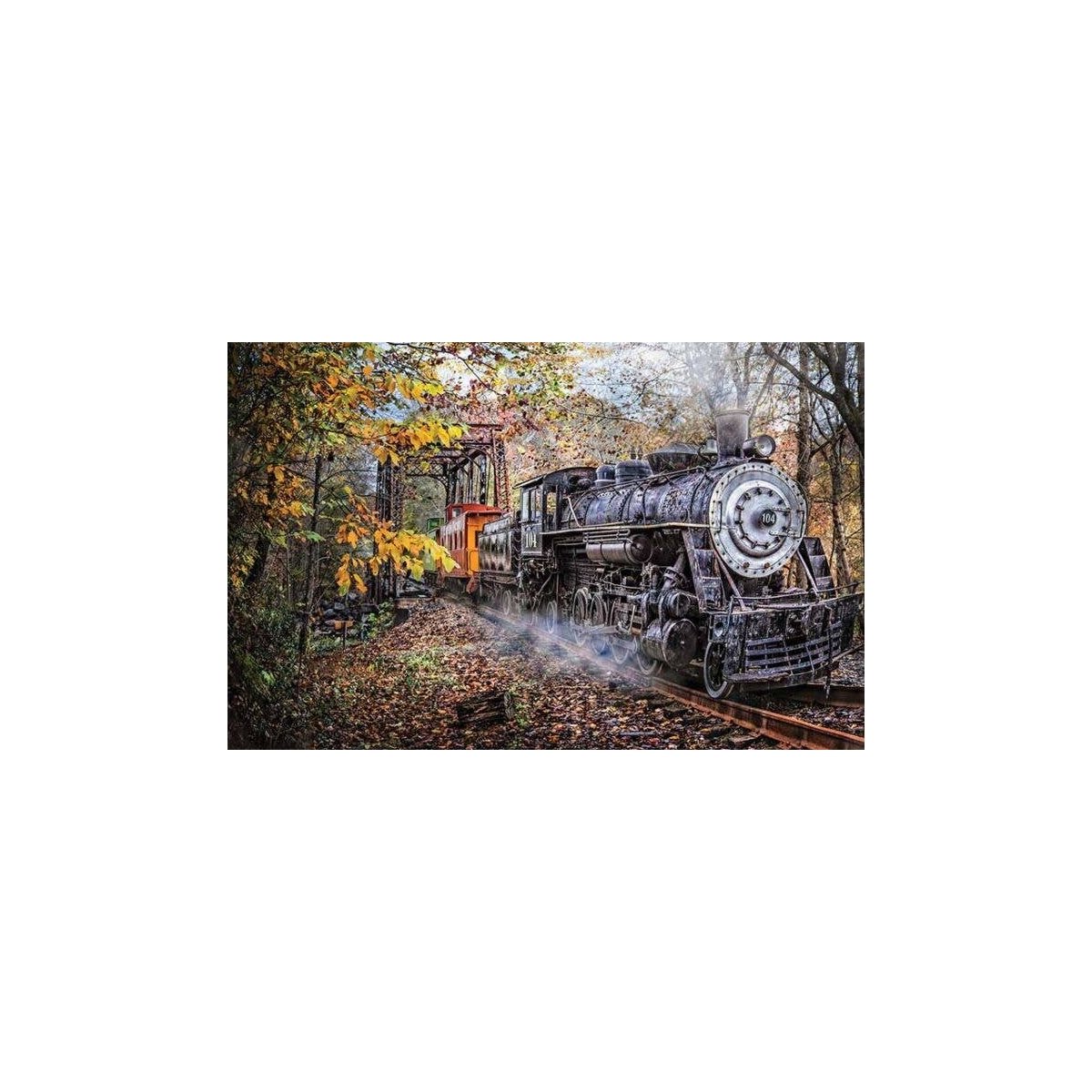 Train Puzzle -- Train′s Coming (1000 Pieces), All Scales, Train Enthusiast Vendors 30121
