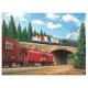 What Comes Around Goes Around Puzzle -- 1000 Pieces - 20 x 27′ 50.8 x 68.6cm, All Scales, Train Enthusiast Vendors 69959