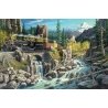 Rails West Jigsaw Puzzle -- 1000 Pieces, 19 x 30′ 48.3 x 76.2cm, All Scales, Train Enthusiast Vendors 37781
