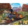 Dry Gulch Jigsaw Puzzle -- 1000 Pieces - 27 x 35′ 68.6 x 88.9cm, All Scales, Train Enthusiast Vendors 31532