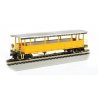 Open-Sided Excursion Car with Seats - Ready-to-Run - Silver Series(R) -- Durango & Silverton (yellow), HO, Bachmann Industries 1