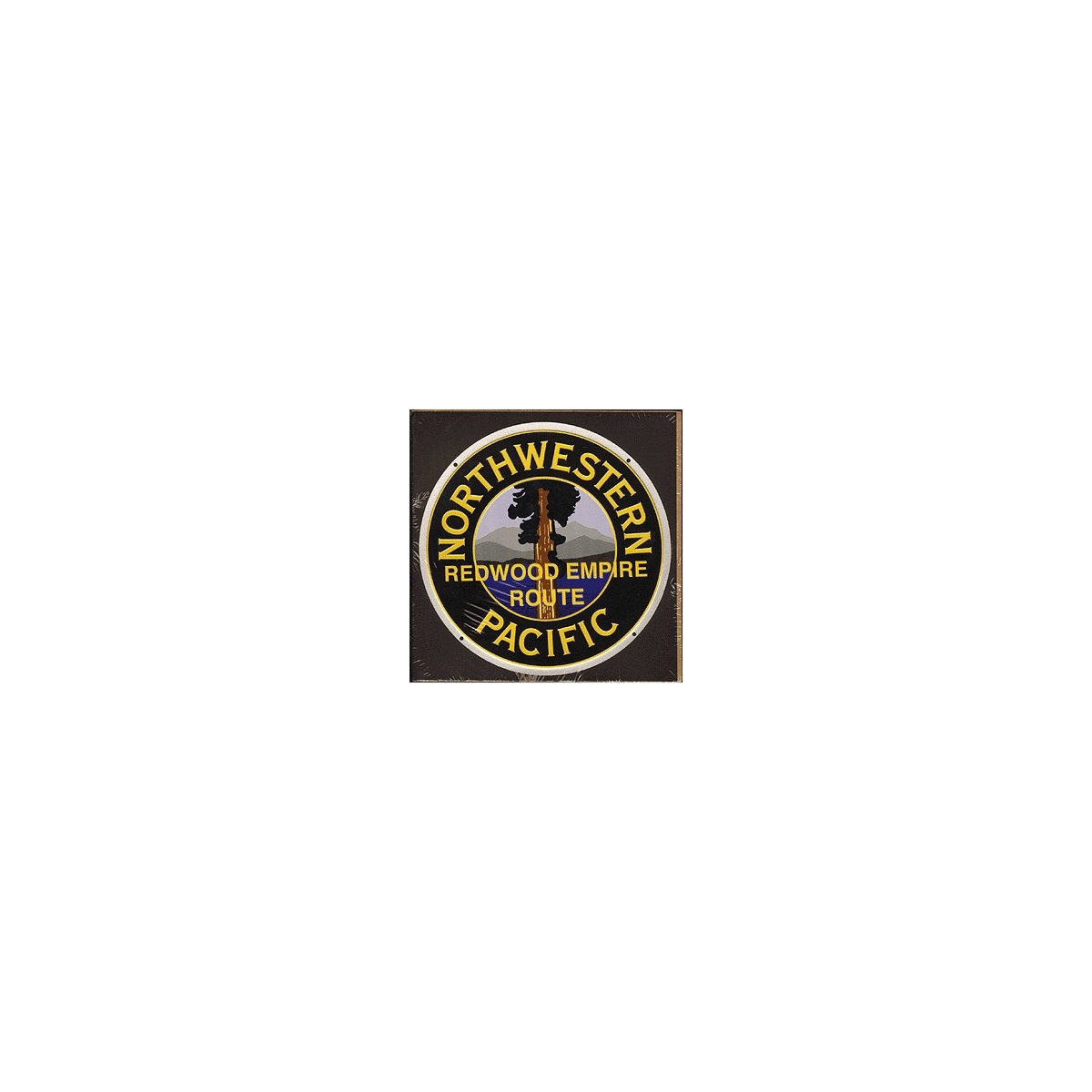 Embossed Die-Cut Metal Sign -- Northwestern Pacific, All Scales, Microscale Industries Inc 10033