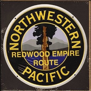 Embossed Die-Cut Metal Sign -- Northwestern Pacific, All Scales, Microscale Industries Inc 10033