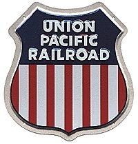 Embossed Die-Cut Metal Sign -- Union Pacific, All Scales, Microscale Industries Inc 10002