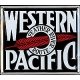 Embossed Die-Cut Metal Sign -- Western Pacific, All Scales, Microscale Industries Inc 10008