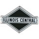 Embossed Die-Cut Metal Sign -- Illinois Central, All Scales, Microscale Industries Inc 10015