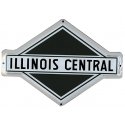 Embossed Die-Cut Metal Sign -- Illinois Central, All Scales, Microscale Industries Inc 10015
