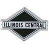 Embossed Die-Cut Metal Sign -- Illinois Central, All Scales, Microscale Industries Inc 10015