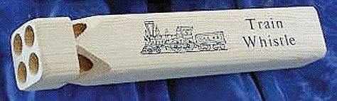 Wood Train Whistle -- Regular, All Scales, Whistles Unlimited 10