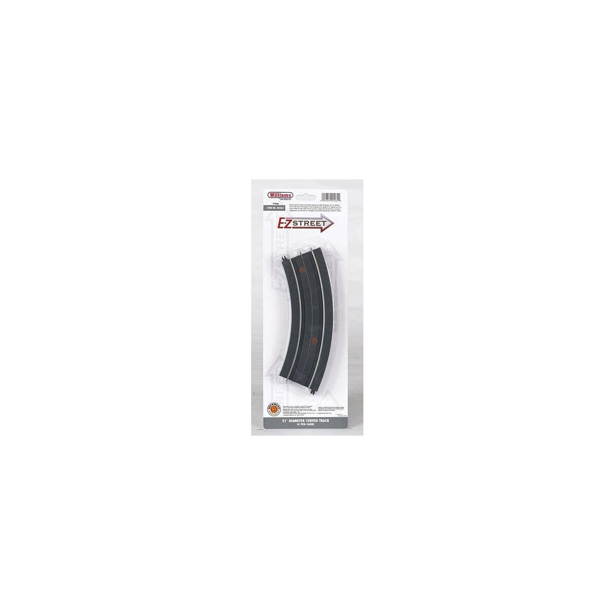 E-Z Street Track for Operating Vehicles & Trolleys -- D-21 Curve pkg(4), O, Bachmann Industries 262