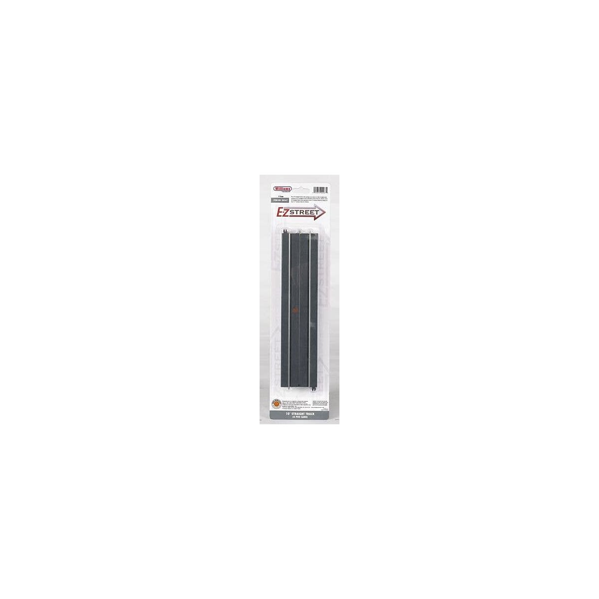 E-Z Street Track for Operating Vehicles & Trolleys -- 10′ 25.4cm Straight pkg(4), O, Bachmann Industries 267