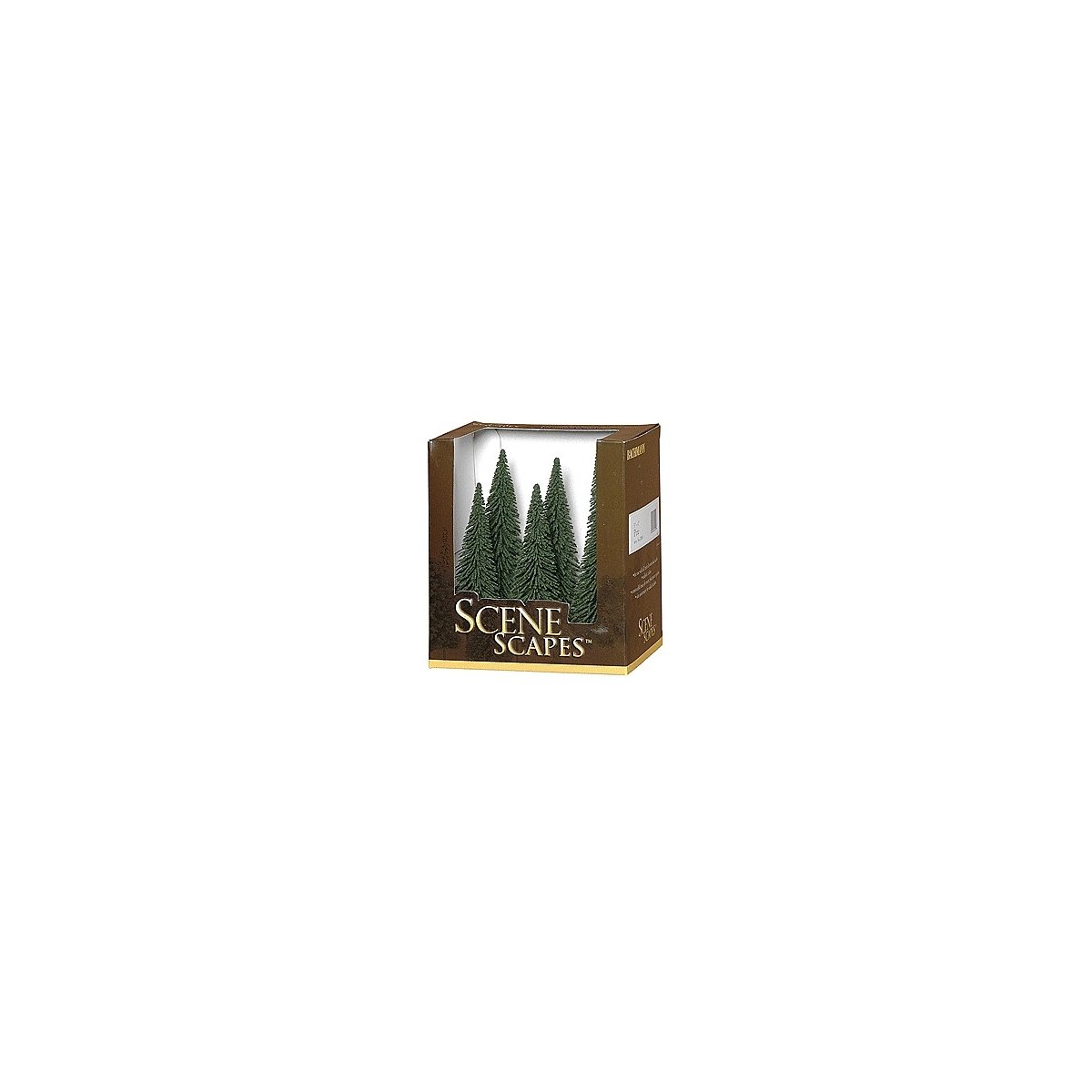 Pine Trees - SceneScapes(TM) -- 5 to 6′ 12.7 to 15.2cm pkg(6), HO, Bachmann Industries 32001
