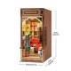 Bookstore DIY Book Nook Shelf Insert - Laser-Cut Wood Kit -- 3D Wooden Puzzle, All Scales, Robotime TGB07