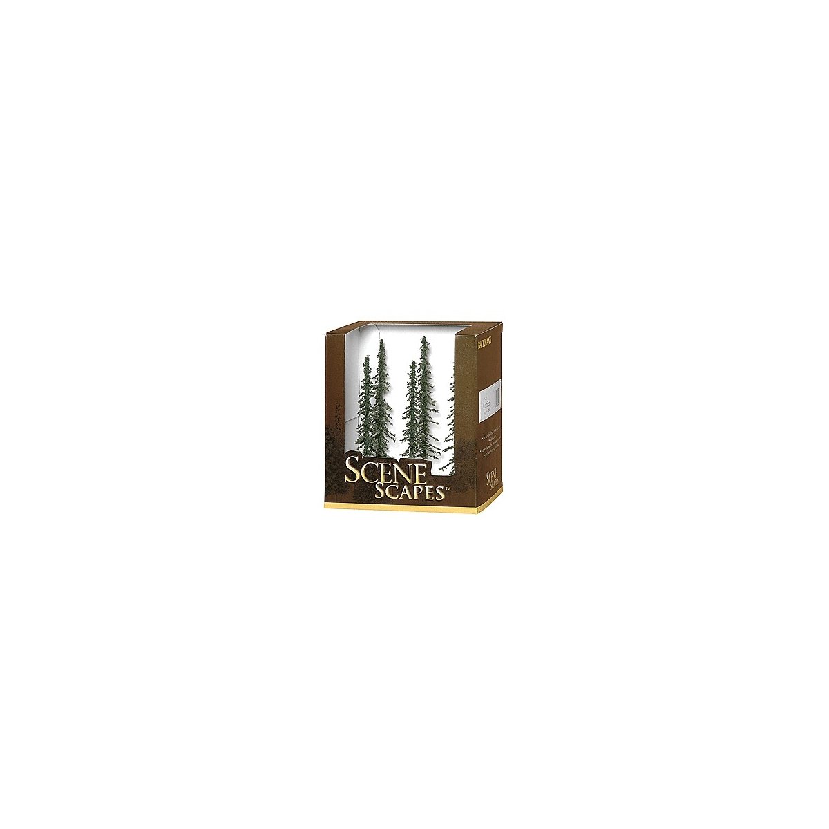 Conifer Trees - SceneScapes(TM) -- 5 to 6′ 12.7 to 15.2cm pkg(6), HO, Bachmann Industries 32003