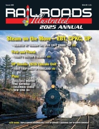 2025 Railroads Illustrated Annual -- Softcover, 116 Pages, All Scales, White River Productions RRIA25
