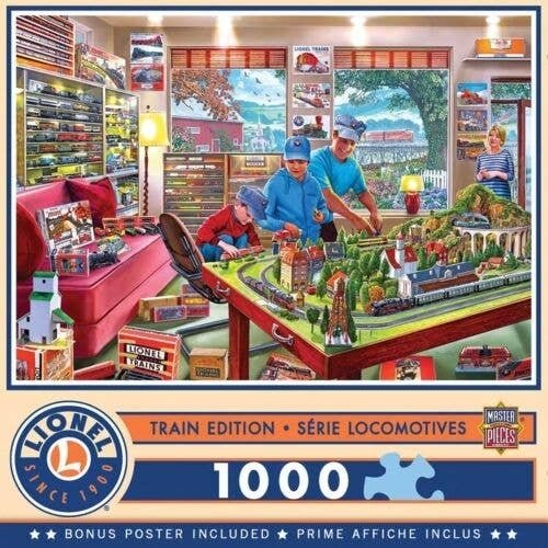 Puzzle -- Lionel(R) Trains - Boy′s Playroom (1000 Pieces), All Scales, Train Enthusiast Vendors 720324