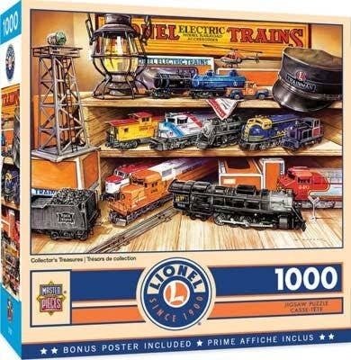 Lionel(R) Puzzle -- Collector′s Treasures (1000 Pieces), All Scales, Train Enthusiast Vendors 721914