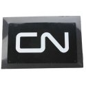 Embossed Die-Cut Metal Sign -- Canadian National, All Scales, Microscale Industries Inc 10041