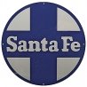 Embossed Die-Cut Metal Sign -- Santa Fe `Circle & Cross`, All Scales, Microscale Industries Inc 10038