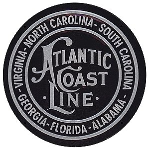 Embossed Die-Cut Metal Sign -- Atlantic Coast Line, All Scales, Microscale Industries Inc 10012