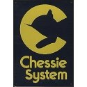 Embossed Die-Cut Metal Sign -- Chessie System, All Scales, Microscale Industries Inc 10036