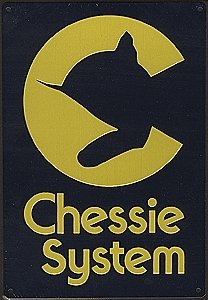 Embossed Die-Cut Metal Sign -- Chessie System, All Scales, Microscale Industries Inc 10036