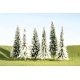 SceneScapes(TM) Layout-Ready Trees -- Pine Trees with Snow - 3 to 4′ 7.6 to 10.2cm pkg(9), N, Bachmann Industries 32102