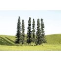 SceneScapes(TM) Layout-Ready Trees -- Conifer Trees 3-4′ pkg(9), N, Bachmann Industries 32103
