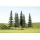 SceneScapes(TM) Layout-Ready Trees -- Spruce Trees 3-4′ pkg(9), N, Bachmann Industries 32104