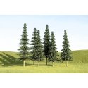 SceneScapes(TM) Layout-Ready Trees -- Spruce Trees 3-4′ pkg(9), N, Bachmann Industries 32104
