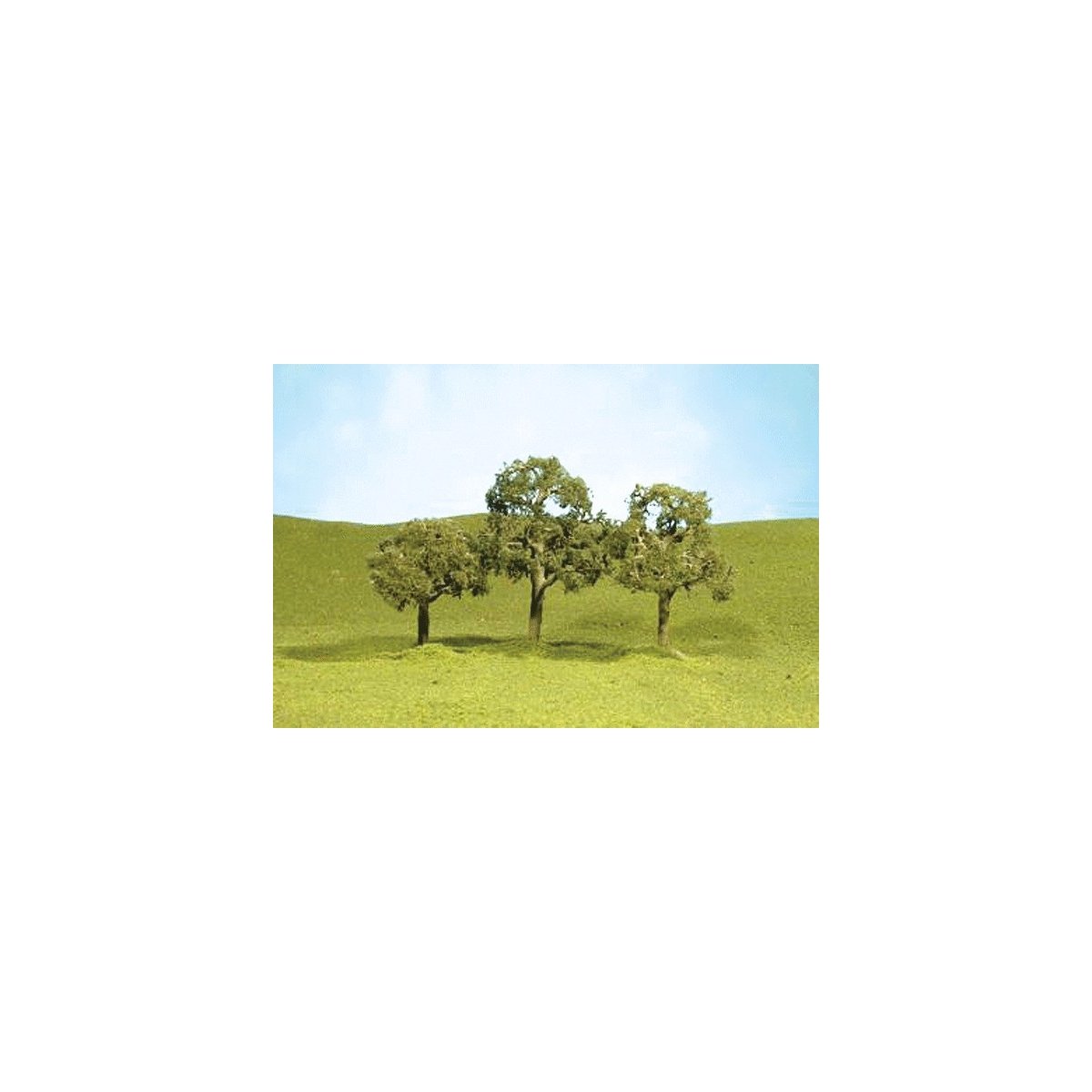 SceneScapes(TM) Layout-Ready Trees -- Walnut Trees 2 - 2-1/4′ pkg(4), N, Bachmann Industries 32107