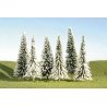 SceneScapes(TM) Layout-Ready Trees -- Pine Trees with Snow 8-10′ pkg(3), O, Bachmann Industries 32202