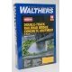 Double-Track Railroad Bridge Concrete Abutment pkg(2) -- Kit - 11-1/4 x 3-1/4 x 5-1/4′ 28.6, HO, Walthers Cornerstone 4553