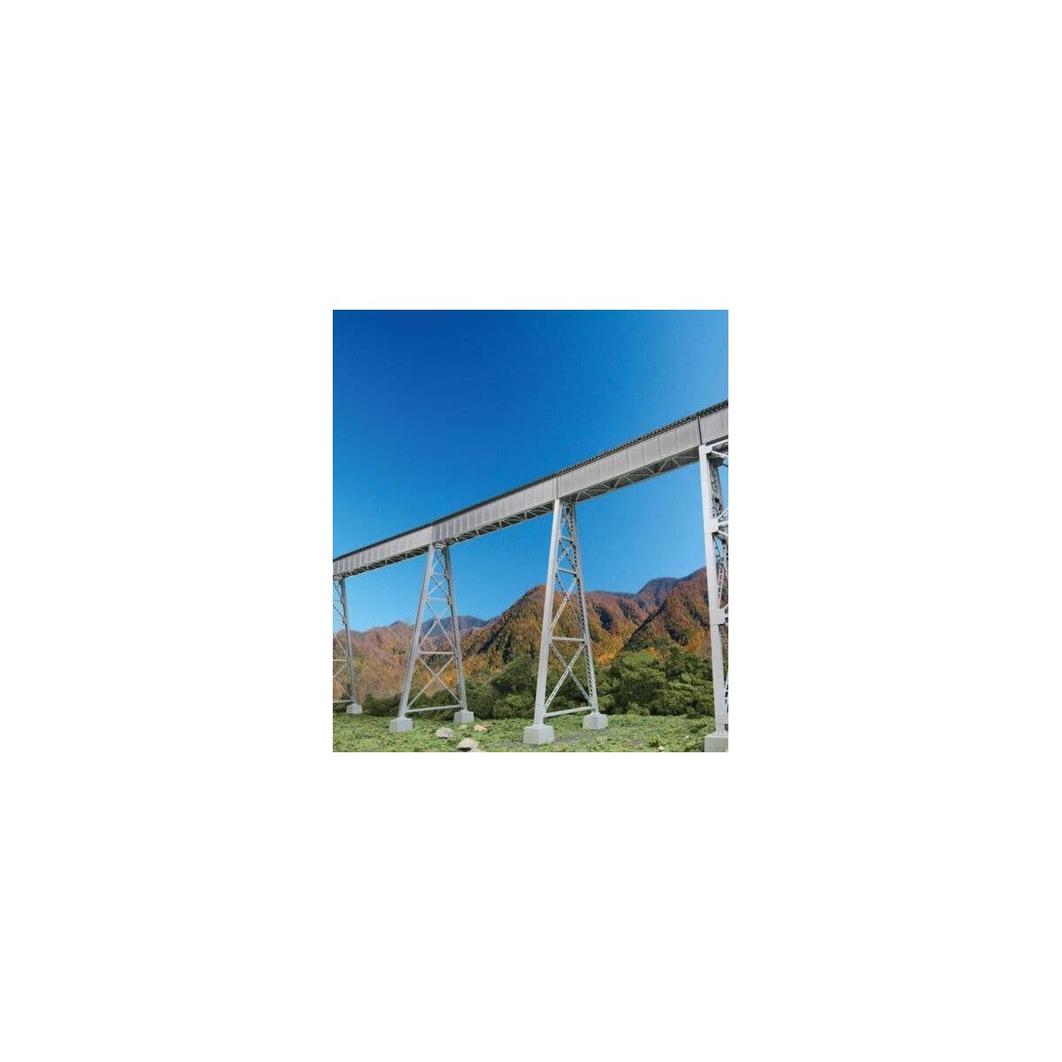 Steel Railroad Bridge Tower Bent 2-Pack -- Kit, HO, Walthers Cornerstone 4555