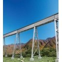 Steel Railroad Bridge Tower Bent 2-Pack -- Kit, HO, Walthers Cornerstone 4555