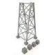 Steel Railroad Bridge Tower -- Kit - 4-7/16 x 4-1/2 x 11′ 11.3 x 11.4 x 27.9cm, HO, Walthers Cornerstone 4554