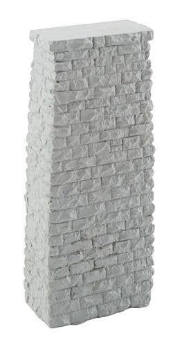 Single-Track Railroad Deck Bridge Stone Pier - Resin Casting -- Approximate 2-3/16 x 1-3/16 , HO, Walthers Cornerstone 4580
