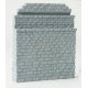 Double-Track Railroad Bridge Stone Abutment - Resin Casting -- Approximately 5 x 3/4 x 5-7/8, HO, Walthers Cornerstone 4584