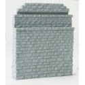 Double-Track Railroad Bridge Stone Abutment - Resin Casting -- Approximately 5 x 3/4 x 5-7/8, HO, Walthers Cornerstone 4584
