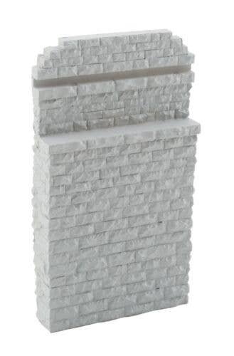 Single-Track Railroad Bridge Stone Abutment - Resin Casting -- Approximate Dimensions: 3-1/4, HO, Walthers Cornerstone 4583