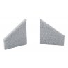 Railroad Bridge Stone Wing Walls - Resin Casting -- One Each Left & Right Approximately: 3-3, HO, Walthers Cornerstone 4586
