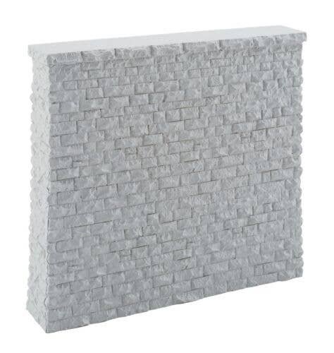 Double-Track Railroad Bridge Stone Pier - Resin Casting -- Approximate dimensions: 5-3/4 x 1, HO, Walthers Cornerstone 4582