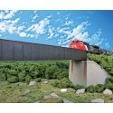 90` Single-Track Railroad Through Girder Bridge -- Kit - 12-1/2 x 2-3/8 x 1-1/2` 31.7 x 6 x, HO, Walthers Cornerstone 4503