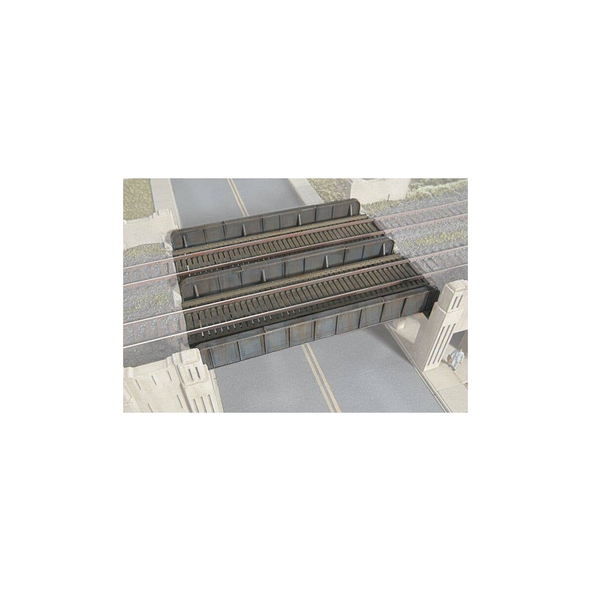 Through Plate-Girder Bridge -- Kit - Build as Single- or Double-Track, HO, Walthers Cornerstone 2948