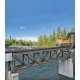 109` Single-Track Pratt Deck Truss Railroad Bridge -- Kit - 15 x 2-5/8 x 3-1/8` 38.1 x 6.6 , HO, Walthers Cornerstone 4520